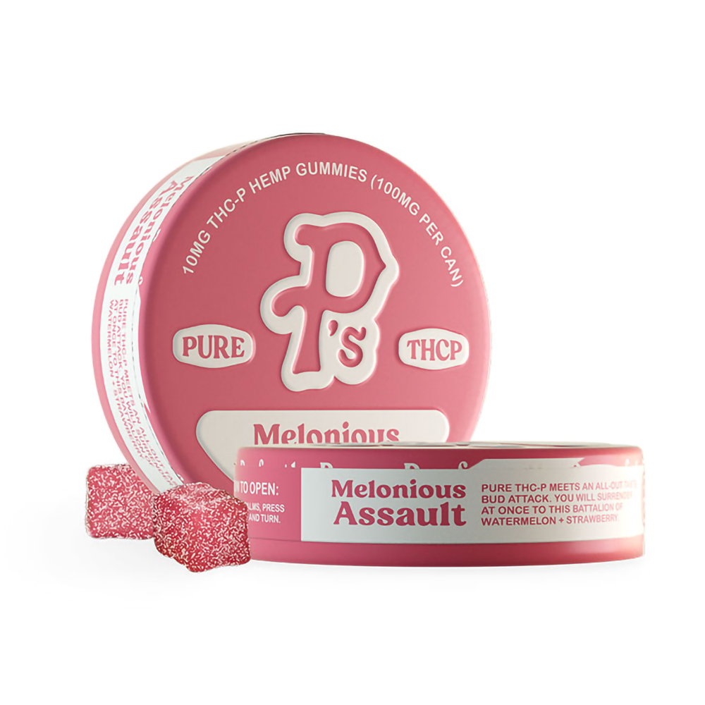 PERFECTLY PURE P'S THCP 100MG GUMMIES - MELONIOUS ASSAULT