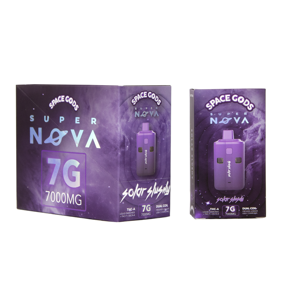 SPACE GODS THCA/THCP/D8 7000MG DISPOSABLE - SOLAR SLUSHY