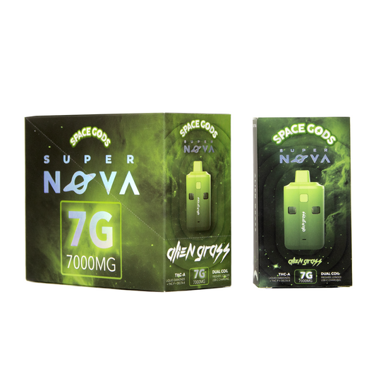 SPACE GODS THCA/THCP/D8 7000MG DISPOSABLE - ALIEN GRASS