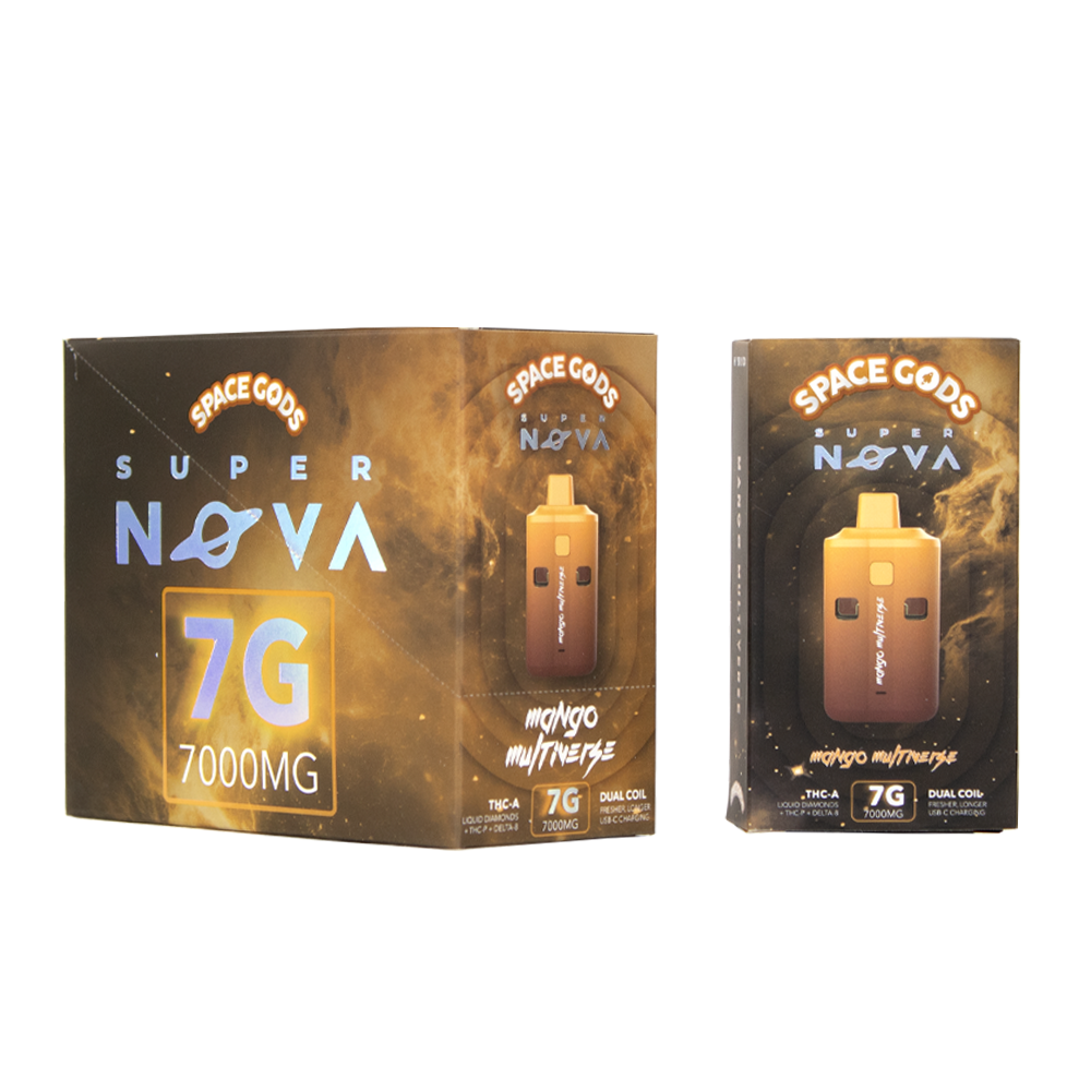 SPACE GODS THCA/THCP/D8 7000MG DISPOSABLE - MANGO MULTIVERSE