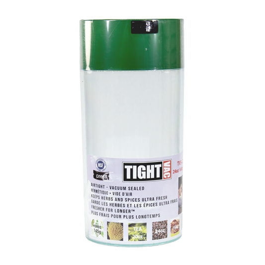 TIGHT VAC TV5  24OZ CONTAINER - DARK GREEN CAP/ CLEAR