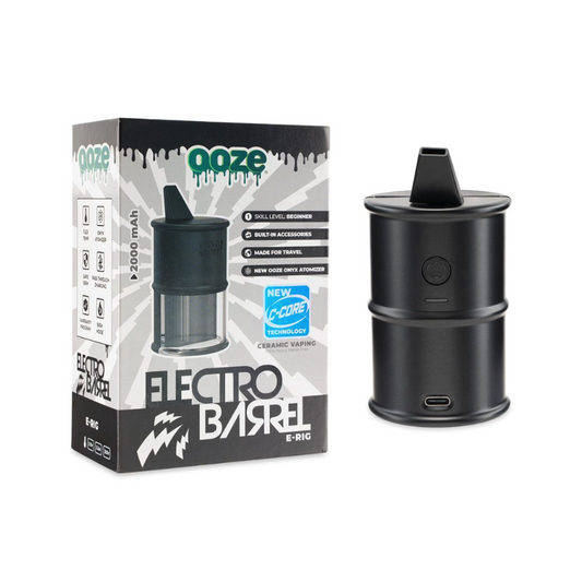 OOZE ELECTRO BARREL DAB RIG - BLACK