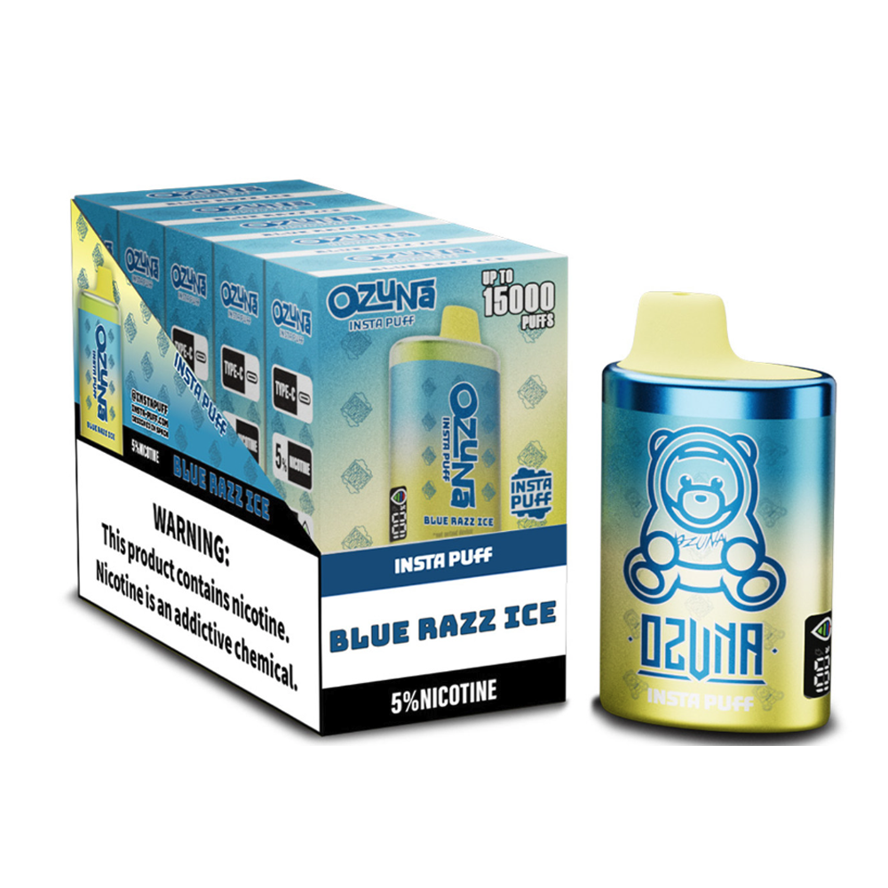 OZUNA INSTA 5% NIC 15000PUFFS DISPOSABLE -BLUE RAZZ ICE
