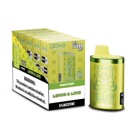 OZUNA INSTA 5% NIC 15000PUFFS DISPOSABLE - LEMON LIME