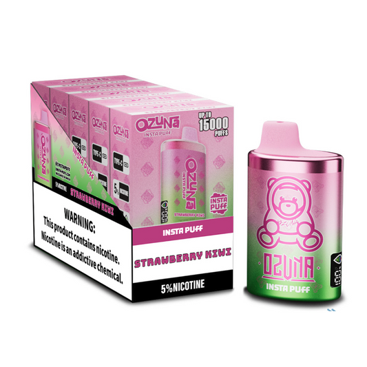 OZUNA INSTA 5% NIC 15000PUFFS DISPOSABLE - STRAW KIWI