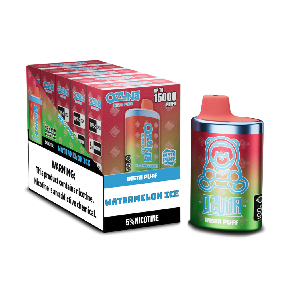 OZUNA INSTA 5% NIC 15000PUFFS DISPOSABLE - WATERMELON ICE