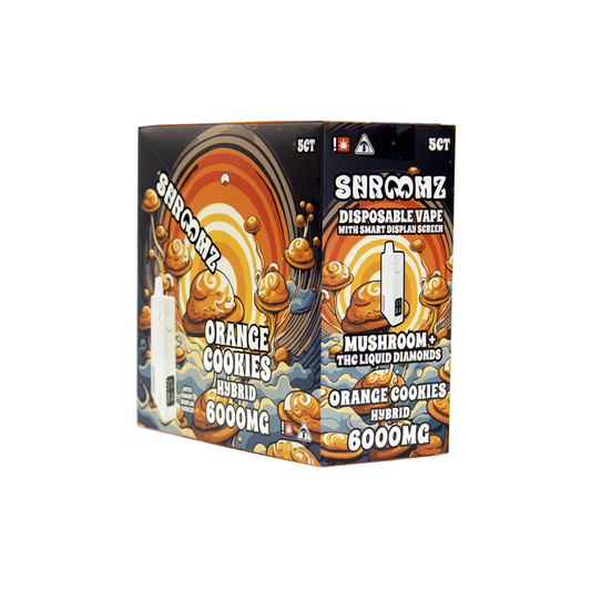 SHROOMZ THC 6000MG DISPOSABLE HYBRID - ORANGE COOKIES