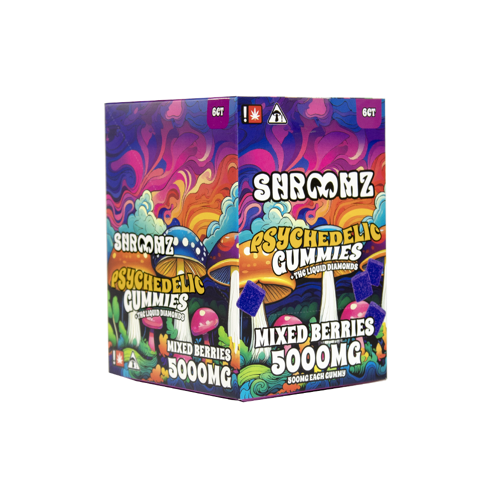 SHROOMZ THC 5000MG GUMMIES - MIXED BERRIES
