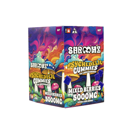 SHROOMZ THC 5000MG GUMMIES - MIXED BERRIES