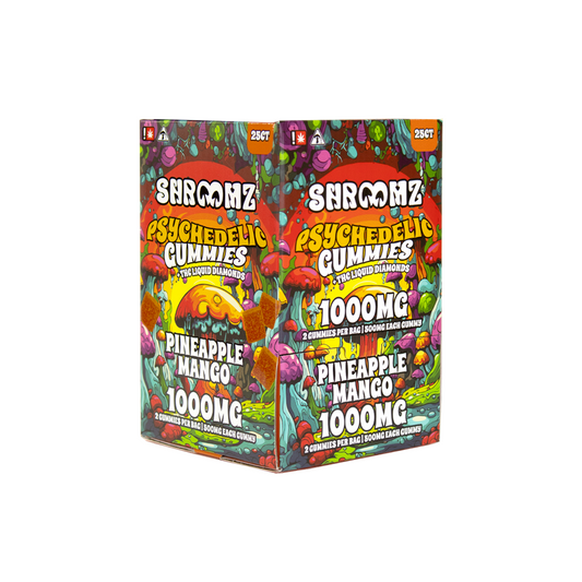 SHROOMZ THC 1000MG GUMMIES - PINEAPPLE MANGO