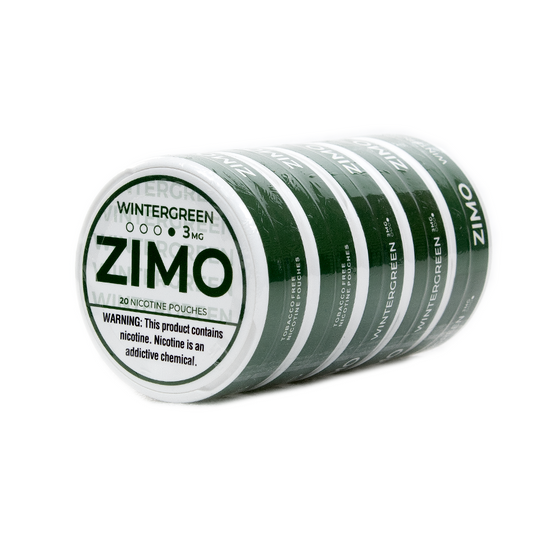 ZIMO  NICOTINE 3MG POUCHES - WINTERGREEN