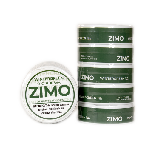 ZIMO  NICOTINE 6MG POUCHES - WINTERGREEN
