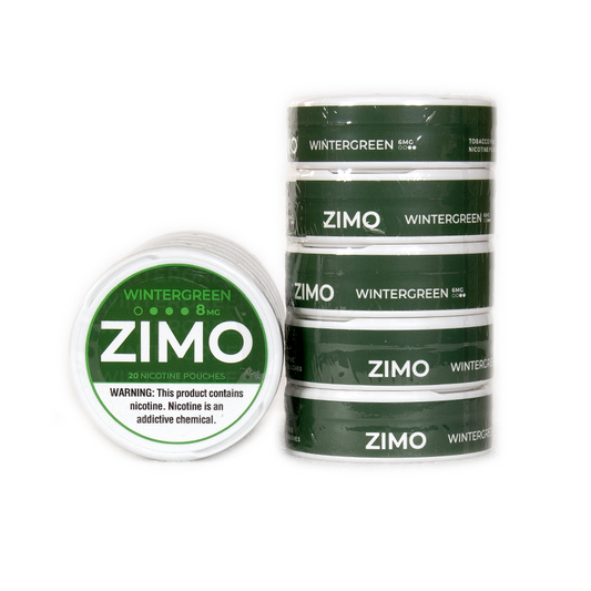 ZIMO  NICOTINE 8MG POUCHES - WINTERGREEN