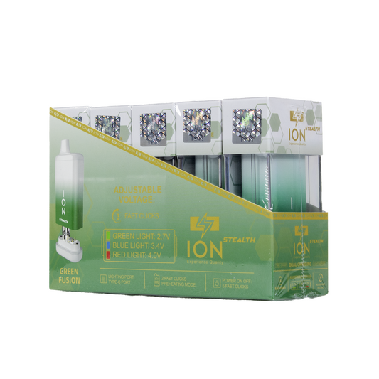 ION STEALTH 650 mAH BATTERY - GREEN FUSION