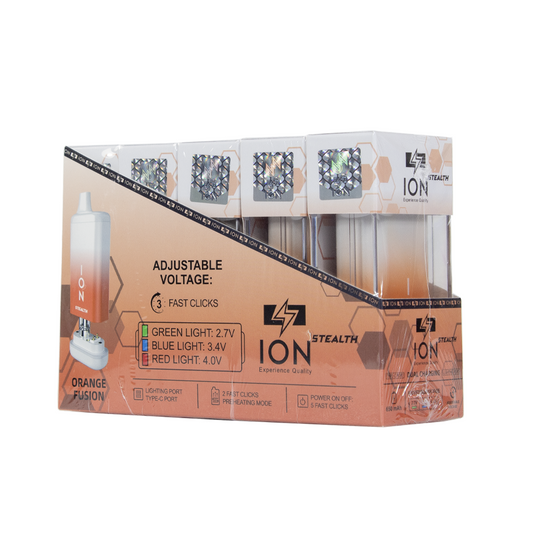 ION STEALTH 650 mAH BATTERY - ORANGE FUSION
