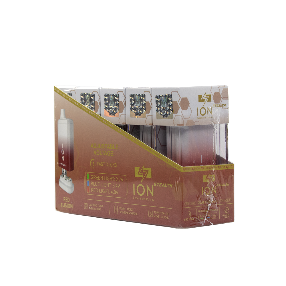 ION STEALTH 650 mAH BATTERY - RED FUSION