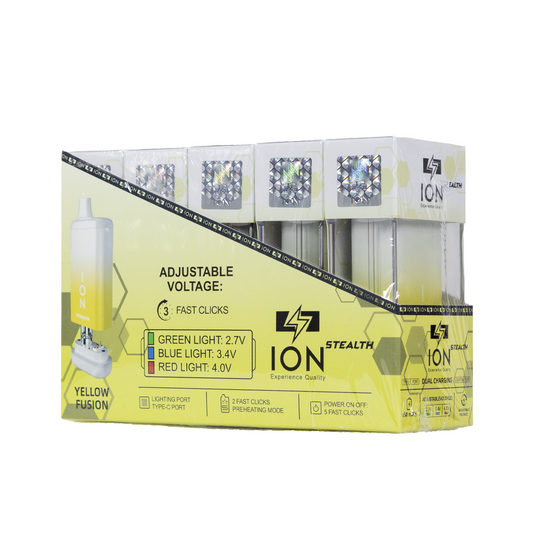 ION STEALTH 650 mAH BATTERY - YELLOW FUSION