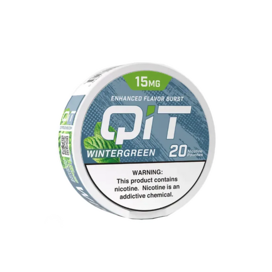 QIT  NICOTINE 15MG POUCHES - WINTERGREEN