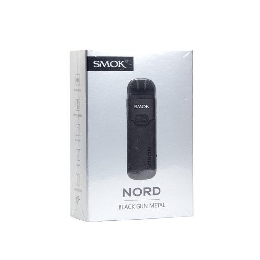 SMOK NORD GT 2500mAh STARTER KIT W/ 5ML REFILLABLE POD - LEATHER/ BLACK GUN