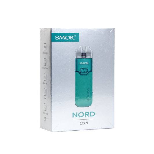 SMOK NORD GT 2500mAh STARTER KIT W/ 5ML REFILLABLE POD - LEATHER/CYAN