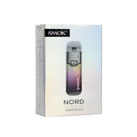 SMOK NORD GT 2500mAh STARTER KIT W/ 5ML REFILLABLE POD - SILVER BLACK