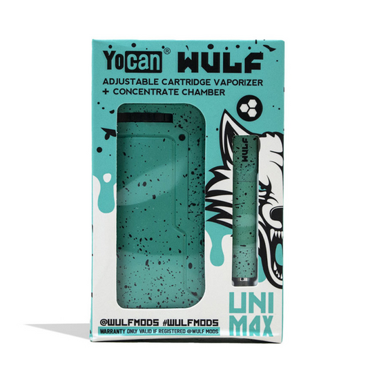 YOCAN X WULF UNI 650mAh VAPE KIT- TURQUOISE BLACK SPATTER