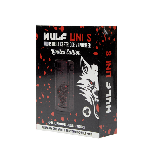 YOCAN X WULF UNI S VAPE KIT - BLACK RED SPATTER