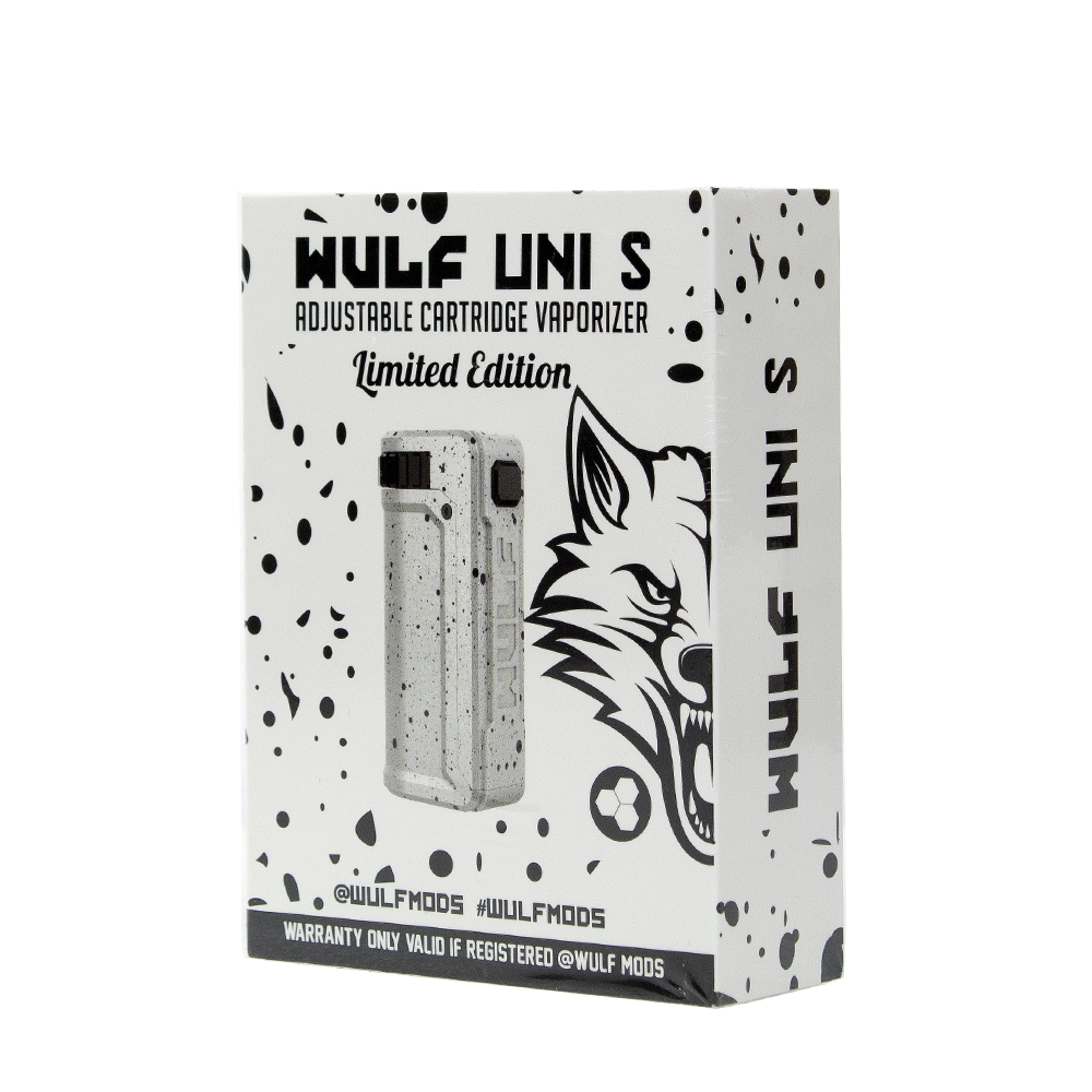 YOCAN X WULF UNI S VAPE KIT - WHITE  BLACK SPATTER