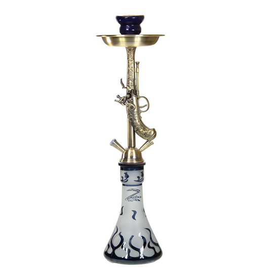 ZEBRA WILDWEST 2 HOSES 29" HOOKAH - BLACK