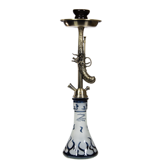 ZEBRA WILDWEST 1 HOSE 29" HOOKAH - BLACK