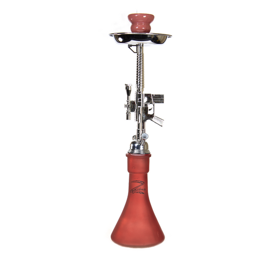 ZEBRA SNIPER 2 HOSES 29" HOOKAH - RED