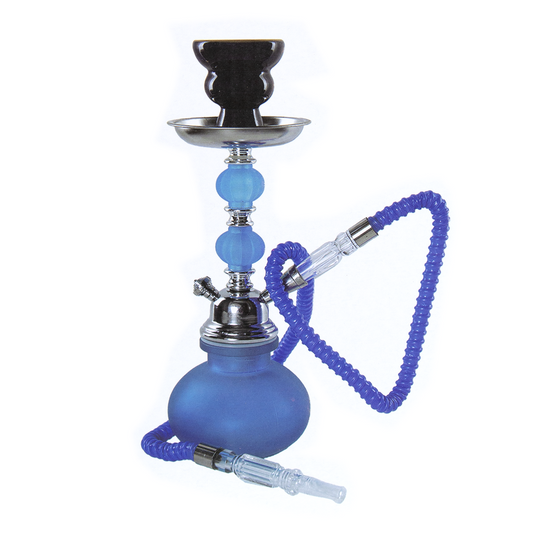 ZEBRA X1 NEON 2-HOSES HOOKAH - BLUE