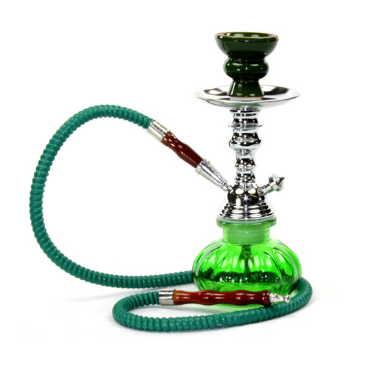 ZEBRA X2 1HOSE PUMPKIN HOOKAH - GREEN