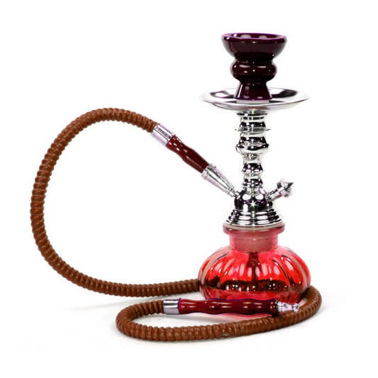 ZEBRA X2 1HOSE PUMPKIN HOOKAH - RED