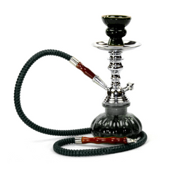 ZEBRA X2 1HOSE PUMPKIN HOOKAH - BLACK