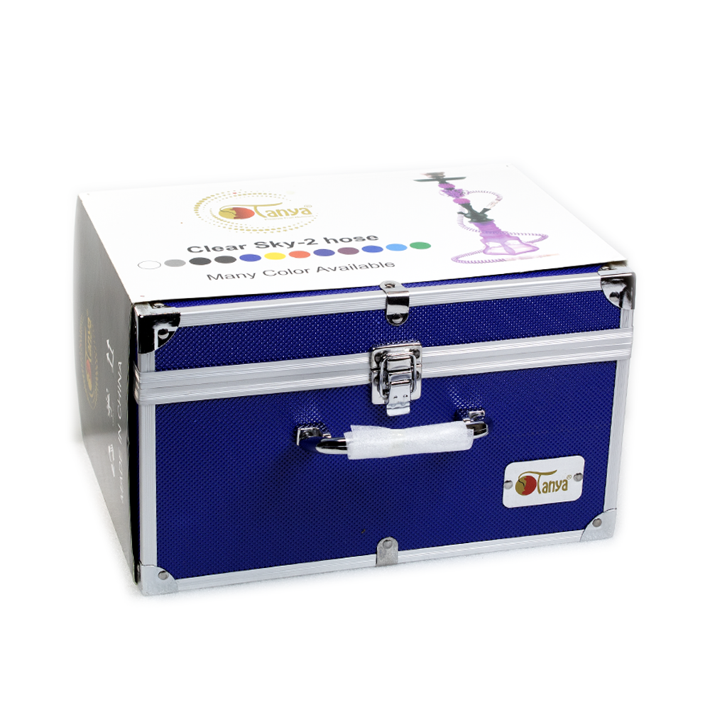 TANYA CLEAR SKY 2 HOSES HOOKAH W/TRAVELING CASE