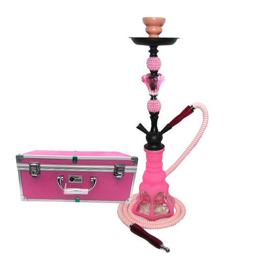 TANYA JUSTICE 2 HOSES HOOKAH W/TRAVELING CASE