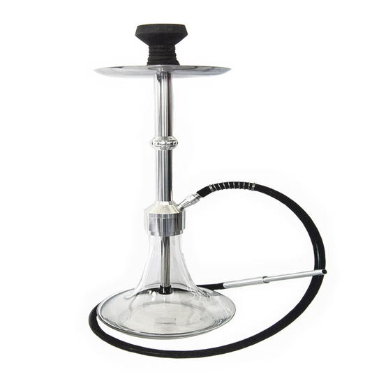 AL MALAKI KING ALEXANDER HOOKAH W/ LEATHER CASE - WHITE