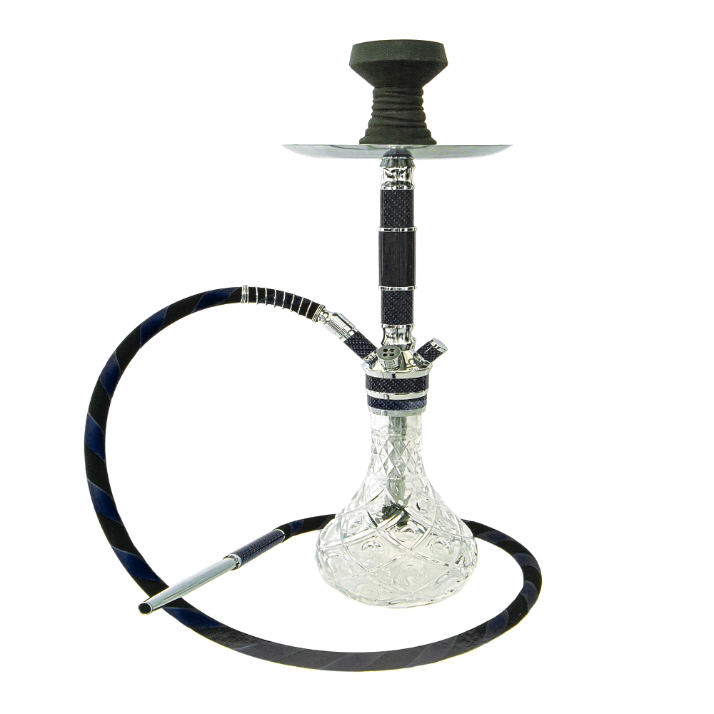 AL MALAKI QUEEN ELIZABETH HOOKAH W/ LEATHER CASE - BLACK