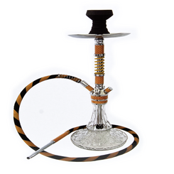 AL MALAKI PRINCE WILLIAM HOOKAH W/ LEATHER CASE - ORANGE