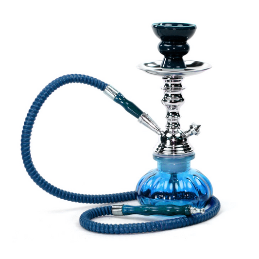 ZEBRA X2 1HOSE PUMPKIN HOOKAH - BLUE