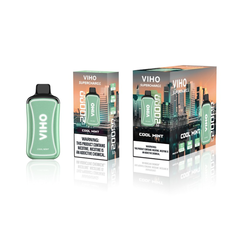 VIHO SUPERCHARGE 5% NIC 20000PUFFS DISPOSABLE - COOL MINT