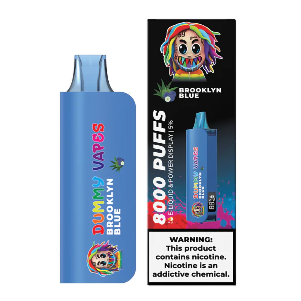 DUMMY 5% NIC 8000PUFFS DISPOSABLE - BROOKLYN BLUE
