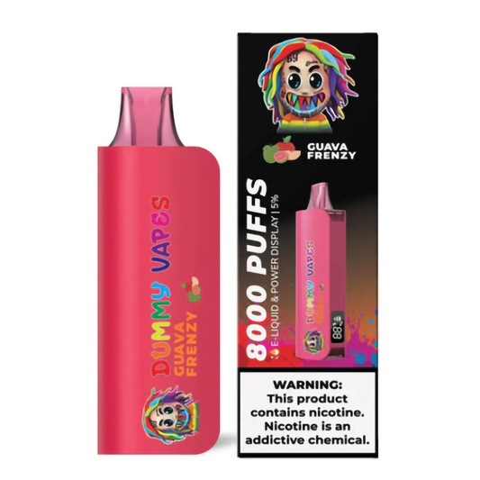 DUMMY 5% NIC 8000PUFFS DISPOSABLE - GUAVA FRENZY