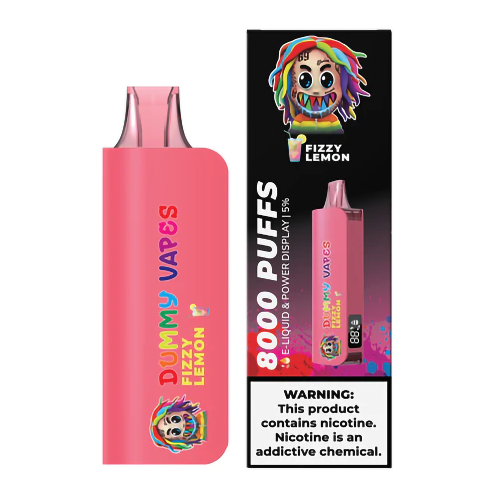 DUMMY 5% NIC 8000PUFFS DISPOSABLE - FIZZY LEMON