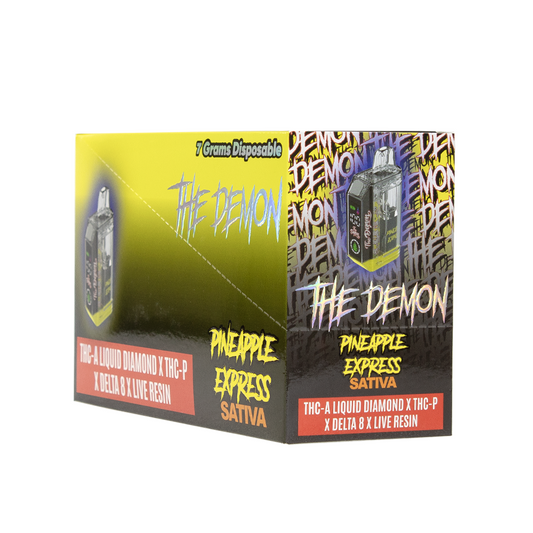 THE DEMON THC-PX /THCB/D8 7G DISPOSABLE SATIVA - PINEAPPLE EXPRESS