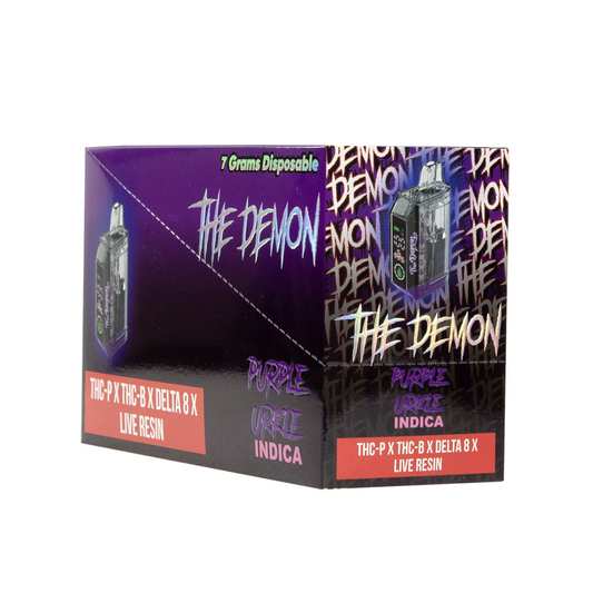 THE DEMON THC-PX /THCB/D8 7G DISPOSABLE INDICA - PURPLE URKLE