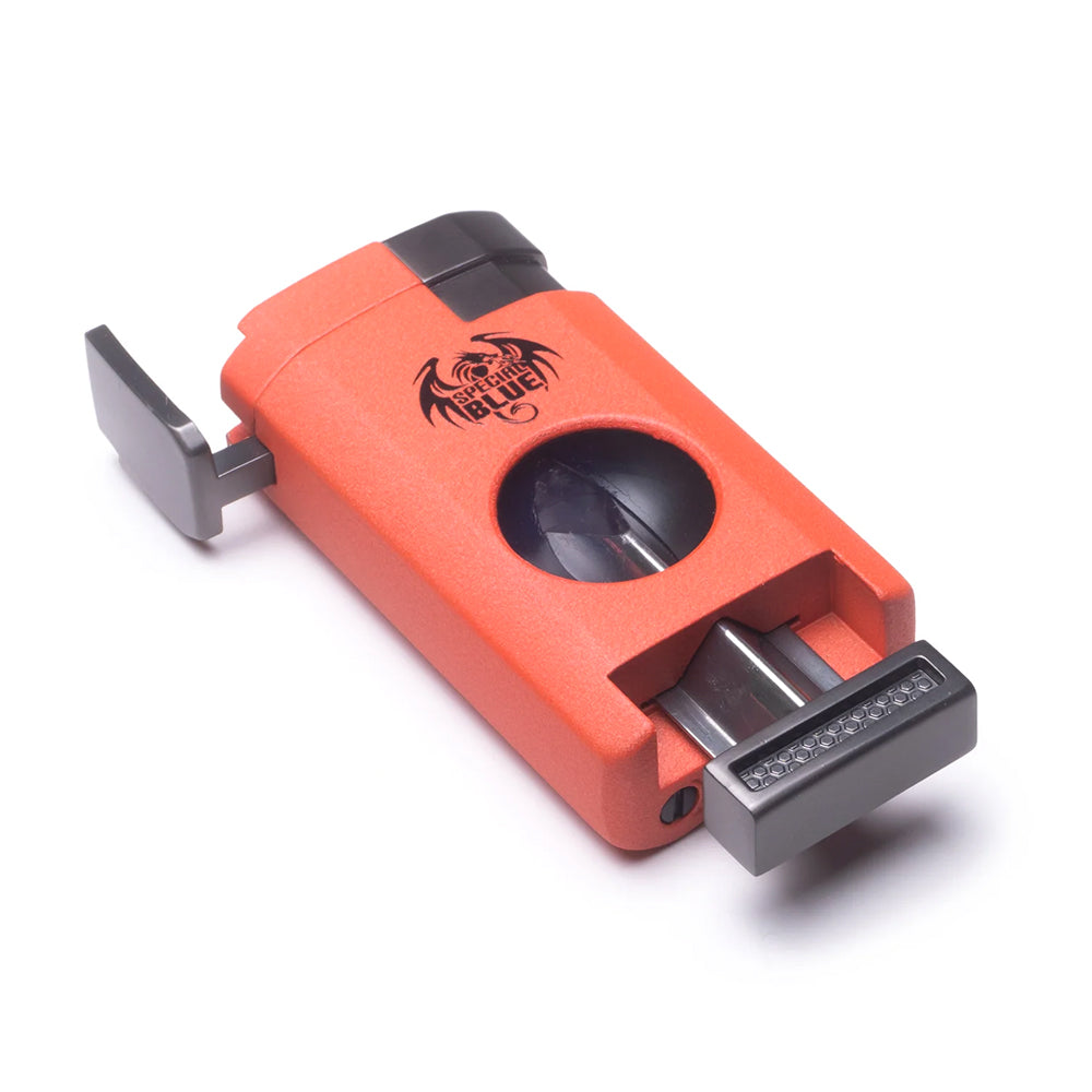 SPECIAL BLUE CATALYST PRO CIGAR  LIGHTER with CUTTER - SAFETY ORANGE