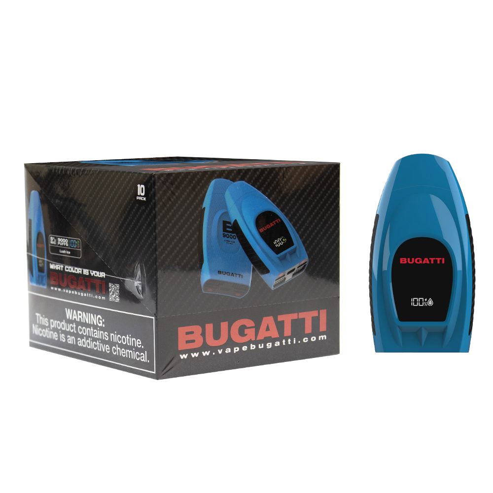 BUGATTI 5% NIC 9000 PUFFS DISPOSABLE - LUSH ICE