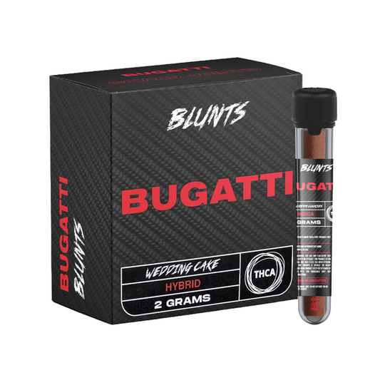 BUGATTI THCA 2G BLUNTS  HYBRID - WEDDING CAKE